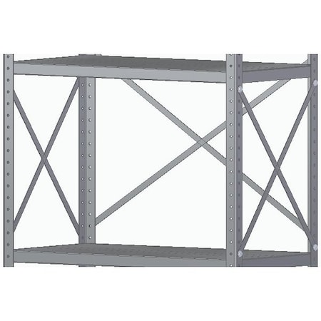 Pucel Knock Down Adjustable Rack Brace Set, Gray DR BRACE SET