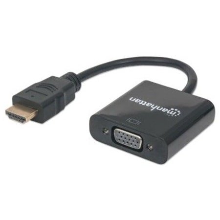 Manhattan HDMI MALE TO VGA FEMALE, BLACK 151467