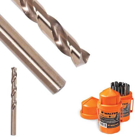 Walter Surface Technologies Walter SST+ Jobber 135 Deg Point Cobalt Drill Bit, 1/16" 01A504