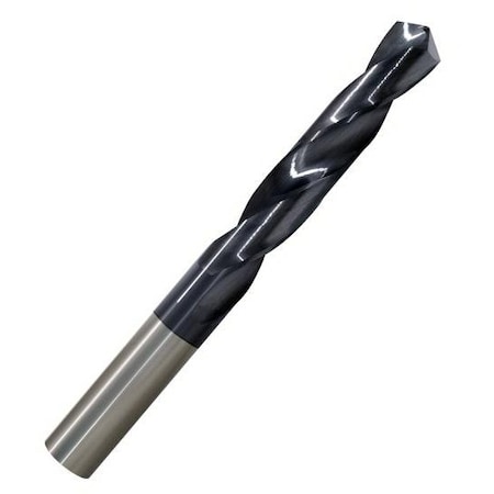 Monster Tool Usa Jobber Length Twist Drill, 10.5mm (.4114 in) size, 73mm LOC, 114mm overall length, AlTiN finish 450-404134B