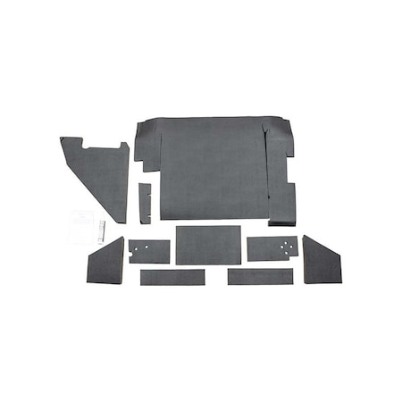 K&M Mfg Qwik Fit Lower Cab Kit for International Harvester 88 Series Tractors Black Vinyl 4268