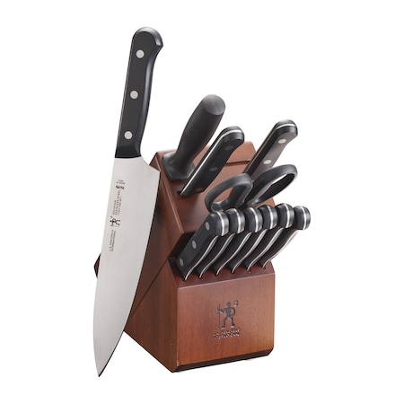 Henckels Solution 12-pc Knife Set with Block, Grey, Stainless Steel 1014158