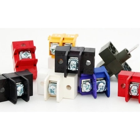 Blockmaster Jelly Beans Blocks, Spacing: 3/8 centers, Wire range: 12-22AWG, Terminal JB6-Q308-02-00-1MH