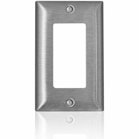 Leviton Wall Plate, Toggle, Stainless Steel SL26