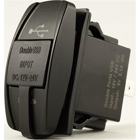 Serverusa USB-RSM Dual USB Charger with Rocker Switch Mount SE3765670