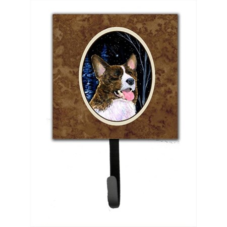 Carolines Treasures Starry Night Corgi Leash Holder Or Key Hook SS8387SH4