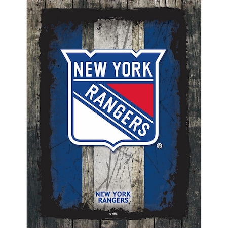 Holland Bar Stool Co New York Rangers 15" x 20" Canvas Wall Art LCnvs02-1520NYRang