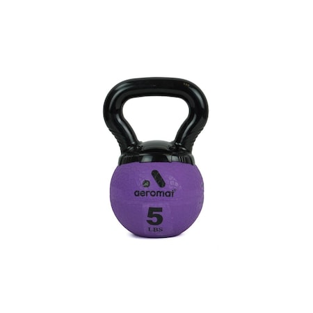 Agm Group 5 lbs 2021 Aeromat Elite Mini Kettlebell Medicine Ball, Purple - New Handle 35822