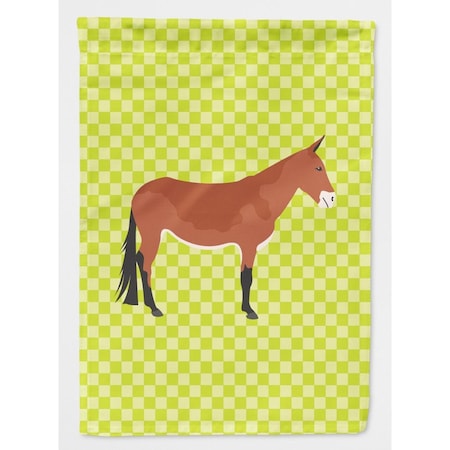 Carolines Treasures Mule Green Garden Flag BB7671GF