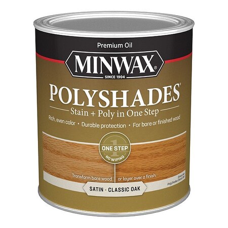 Minwax Wood Stain, 1 qt, Classic Oak 61370444