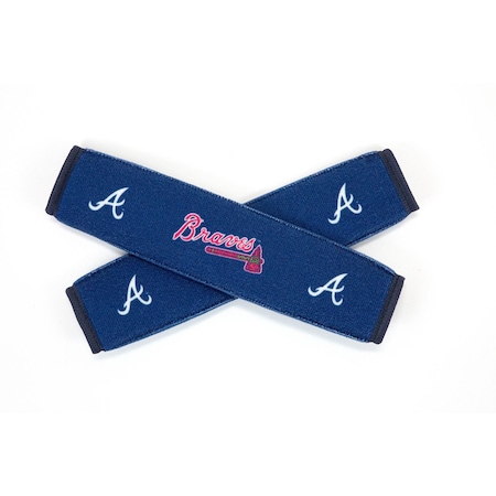 SEAT BELT PADS WITH ATLANTA BRAVES LOGO