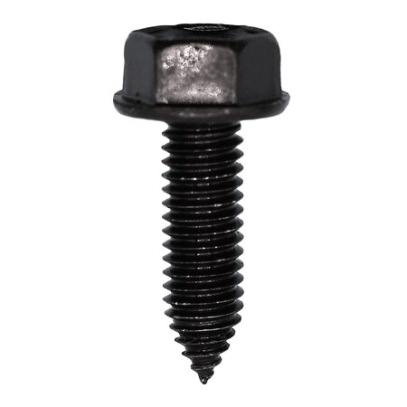 Auveco 6-1.0 x 20mm Hex Washer Head - Black Polyseal, 50PK 12324