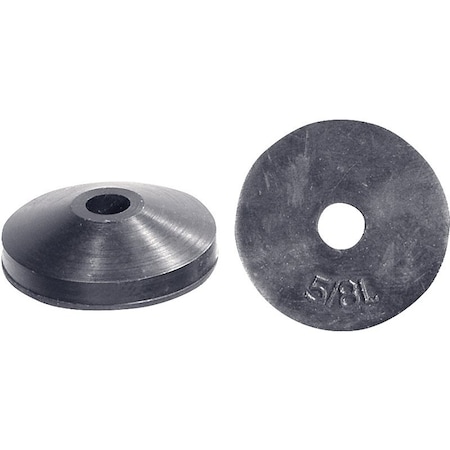 Danco Beveled Washer, Fits Bolt Size 5/8 in Rubber, 5 PK 35100B
