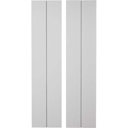 Ekena Millwork Rustic Two Board Joined Board-n-Batten Smooth Faux Wood Shutters w/No Batten, 11W x 48H, PR SHUBJN11X48SMPR