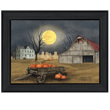 Homeroots Harvest Moon 6 Black Framed Print Kitchen Wall Art 406308