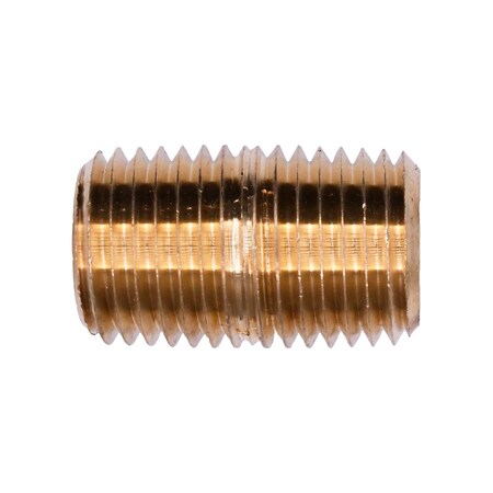 Auveco Brass Classose Nipple 7/8in Length 1/4in Pipe Threads, 5PK 306