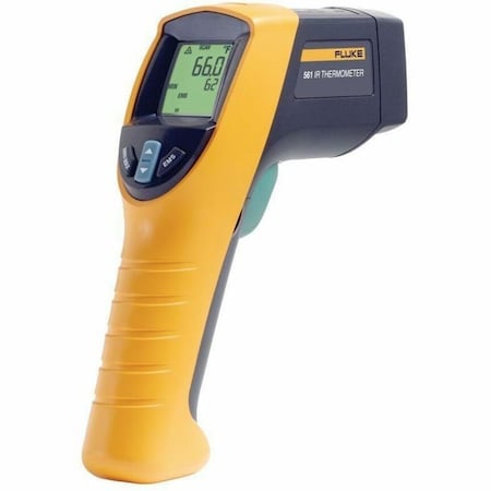 Fluke Infrared Thermometer, Single Dot Laser Sighting Adjustable 0.30, 0.70, 0.95, Backlit LCD FLUKE-561