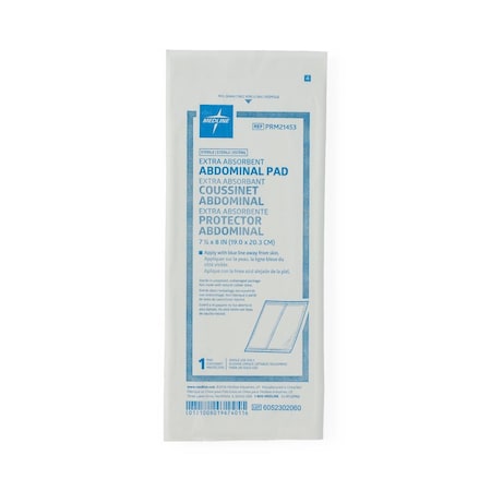 Medline Sterile Abdominal Pad, 8in x 7.5in, 240PK PRM21453