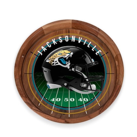 Picnic Time Family Of Brands NFL Jacksonville Jaguars - Barista Serving Tray with Glass Insert 907-09-511-154-2