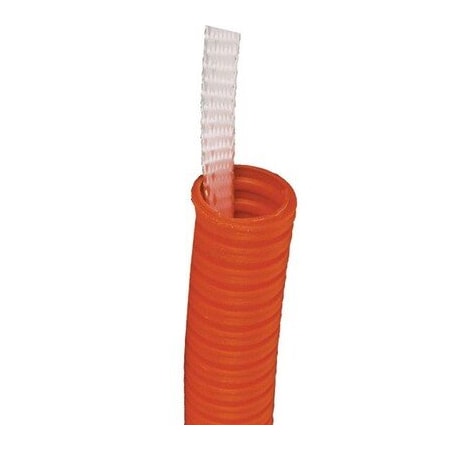 Cable Wholesale 1 Inch Corrugated Innerduct w/Pull Tape, HDPE, UV Resistant, Orange, 250ft 31FT-10250