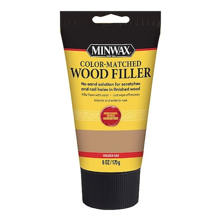 Minwax Wood Filler, Golden Oak, 6 oz, Tube 448510000