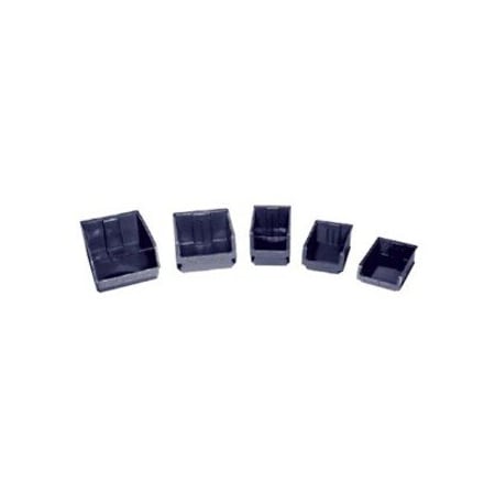 Quantum Storage Systems Shelf Storage Bin, Polypropylene/Polyethylene, Black, 11.9 in H, 12 3/8 in W, 19 3/4 in L QMS533BR
