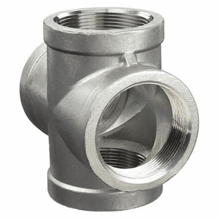 Gizmo 0.25 in. Stainless Steel Pipe Fitting Cross GI3262162