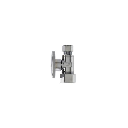 Master Plumber Straight Supply Stop Valve, Chrome, 5/8-In. O.D. Compression x 3/8-In. O.D. Compression MP2068PCLF