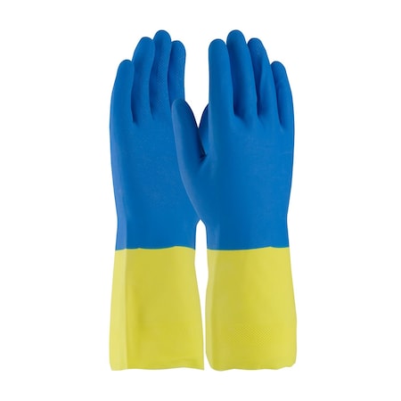 Assurance Unsupported Neoprene/Latex, Flock Lined with Raised Diamond Grip, 19 Mil, 12PK 9753