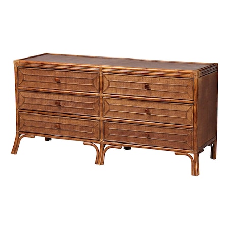 Bali & Pari Basile Natural Rattan Dresser 272-14499-ZORO