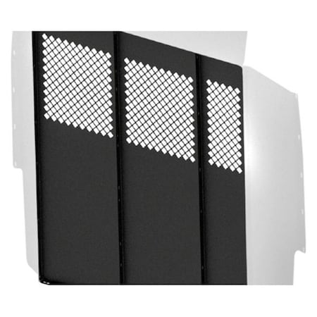 Water World High Roof Vans Sl-PM Steel Partition for 2015-2019 Ford Transit, Black WA2472334