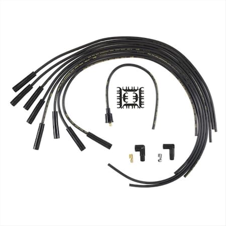 Accel 4040K 8 Mm. 4000 Series Black Graphite Spark Plug Wire Set A35-4040K