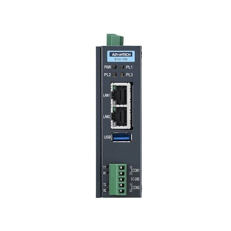 Advantech NXP i.MX8M Quad Core Cortex A53, High-Performance IoT Gateway with 2 x LAN,  ECU-150-12A1