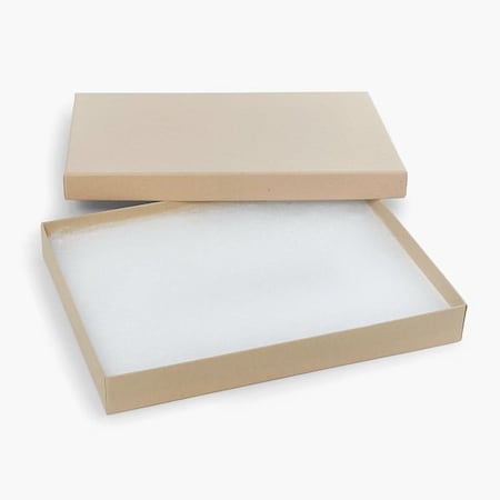 Nashville Wraps Brown Kraft Recycled Jewelry Boxes, 7x5x1, Fiber Fill, 100PK 75K