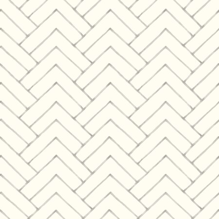 Chesapeake Oswin Grey Tiered Herringbone Wallpaper 3125-72364
