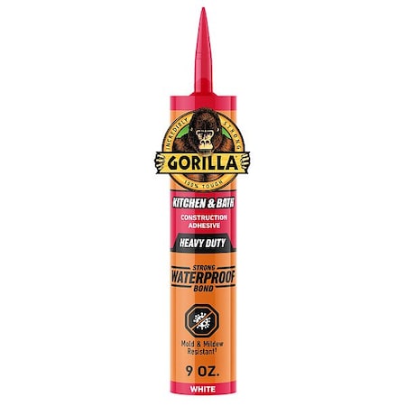 Gorilla Glue ConstAdh, White, 9floz, Cartridge 117193
