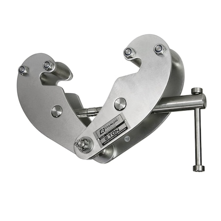 Oz Lifting Products Beam Flange Clamp, Stnlss Steel, 4,000 lb OZSS2BC