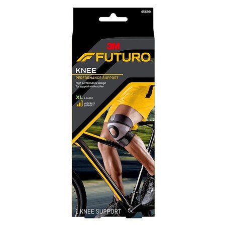 3M Futuro Sport Moisture Control Knee Brace, Extra Large, 12PK 45699ENR