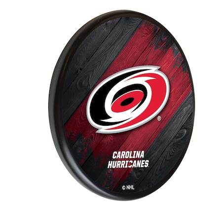 Holland Bar Stool Co Carolina Hurricanes 13" Solid Wood Sign WSgnPBlkCarHur