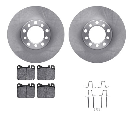 Dynamic Friction Co DFC Brake Rotor with 5000 Brake Pads and Hardware Kit 6512-63192