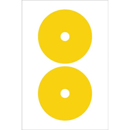 Accuform GAUGE MARKING DECALS 5 COLOR YELLOW GML113YL