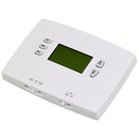 Honeywell Home Horizontal Programmable Thermostats, 2 Programs, 1 H, 1 C, Hardwired/Battery, 20/30VAC TH2110DH1002