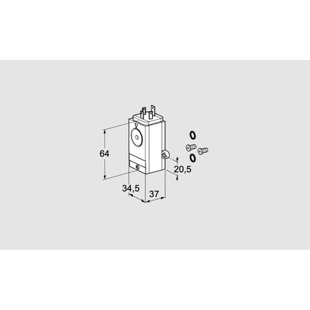 Honeywell Kromschroder SW, PRESS, GAS, DG 110VC1 5W /B KS75454575