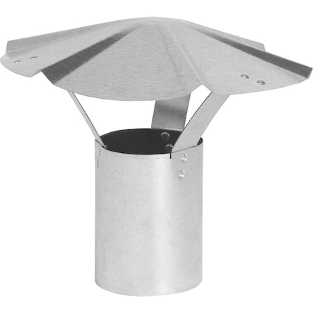 Imperial Rain Cap, 4 in Dia, Galvanized Steel GV0587