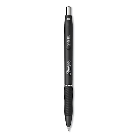 Sharpie S-Gel High-Performance Gel Pen, Retractable, Bold 1 mm, Black Ink, Black Barrel, 4PK 2096155