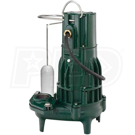 Eat-In 0.5 HP High Head Waste-Mate Cast Iron Sewage Pump with 2 in. Vertical Float EA3518610