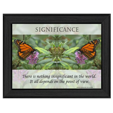 Homeroots Significance 1 Black Framed Print Wall Art 415542