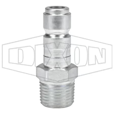 Dixon J Series Tru-Flate Automatic Quick Disconnect Pneumatic Nipple, 3/4-14 x 1/2 in Nominal, 500 psi Pre J4M6