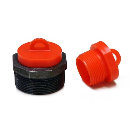 Ty-Flot Threaded Plug, w/Loop, PK100 S112