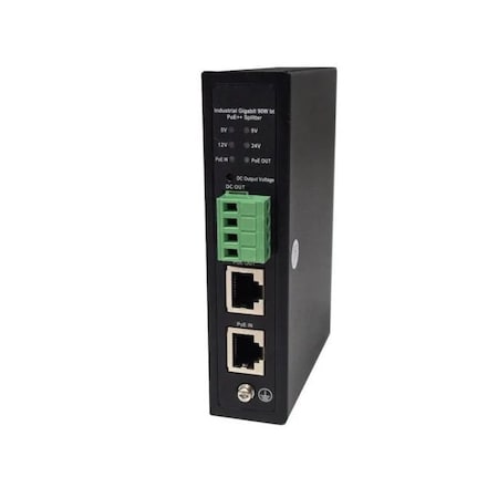 Tycon Systems 90W PoE Splitter, 802.3af/at/bt compatible, 5/9/12/24V Selectable POE-SPLT-BT-UNI-P